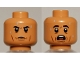 Part No: 3626pb2586  Name: Minifigure, Head Dual Sided Black Eyebrows, Cheek Lines, Sweat Drops Calm / Scared Pattern