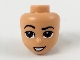 Part No: 49085  Name: Mini Doll, Head Friends with Raised Right Eyebrow, Dark Brown Eyes, Crooked Smile Pattern (Aladdin)