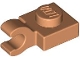 Lego part: Plate, Modified 1 x 1 with Open O Clip (Horizontal Grip)