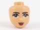 Lot ID: 277404549  Part No: 72437  Name: Mini Doll, Head Friends with Olive Green Eyes, Dark Red Lips and Closed Mouth Pattern