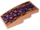 Lot ID: 403568735  Part No: 93606pb194  Name: Slope, Curved 4 x 2 with Dark Red Scales and Dark Purple and Medium Lavender Skin Bottom Half Pattern (Sticker) - Set 71793