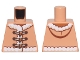 Part No: 973pb5581 Name: Torso Vest with Hood, White Fur Trim, and Tan and Dark Brown Laces with Dark Orange Clasps Pattern Part No: 973pb5581 Name: Torso Vest with Hood, White Fur Trim, and Tan and Dark Brown Laces with Dark Orange Clasps Pattern