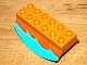 Part No: 31453pb01  Name: Duplo, Brick 2 x 6 Lower Flap Extensions with Wood and Water Pattern