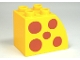 Lot ID: 109388797  Part No: 11344pb002  Name: Duplo, Brick 2 x 3 x 2 Slope Curved with Dark Orange Spots Pattern on Both Sides