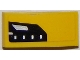 Part No: 11477pb024L  Name: Slope, Curved 2 x 1 x 2/3 with Chevrolet Corvette Upper Headlight Pattern Model Left Side (Sticker) - Set 75870