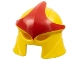 Part No: 11620pb01  Name: Minifigure, Headgear Helmet with Eye Holes and Open Mouth with Red Star Pattern