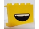 Part No: 14718pb031  Name: Panel 1 x 4 x 2 with Side Supports - Hollow Studs with Open Smile and Teeth Pattern