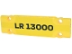 Part No: 15458pb061  Name: Technic, Panel Plate 3 x 11 x 1 with Black 'LR 13000' on Yellow Background Pattern (Sticker) - Set 42146
