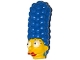Lot ID: 392850284  Part No: 15522c01pb03  Name: Minifigure, Head, Modified Simpsons Marge Simpson with Red Lipstick and Dark Turquoise Earrings Pattern