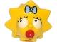 Part No: 15525pb02  Name: Minifigure, Head, Modified Simpsons Maggie Simpson - Worried Look Pattern