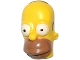 Part No: 15527pb02  Name: Minifigure, Head, Modified Simpsons Homer Simpson - Eyes Wide Pattern
