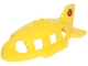 Part No: 18721pb04  Name: Duplo Airplane Midsize Fuselage Top with Tail with Red Bunny / Rabbit Pattern