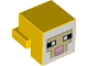 Part No: 19727pb002  Name: Creature Head Pixelated with White, Tan, and Bright Pink Face Pattern (Minecraft Sheep)