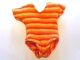 Part No: 22192  Name: Scala, Clothes Female Leotard with Orange and Red Stripes Pattern