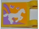 Part No: 2335pb099  Name: Flag 2 x 2 Square with Horse and 2 Butterflies Pattern (Sticker) - Set 3189