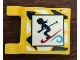 Part No: 2335pb187  Name: Flag 2 x 2 Square with Girl Skiing Pattern (Sticker) - Set 41324