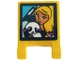 Lego part: Flag 2 x 2 Square with Screen with Female Character, Baby Panda and Heart Pattern (Sticker) - Set 41429