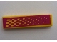 Part No: 2431pb0140  Name: Tile 1 x 4 with Yellow and Light Purple Checkered Pattern (Sticker) - Set 8666
