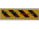 Part No: 2431pb0227L  Name: Tile 1 x 4 with Black and Yellow Danger Stripes, Panel and Red 'H2O-22' Pattern Model Left Side (Sticker) - Set 7984