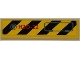 Part No: 2431pb0227R  Name: Tile 1 x 4 with Black and Yellow Danger Stripes, Panel and Red 'H2O-22' Pattern Model Right Side (Sticker) - Set 7984