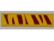 Part No: 2431pb0253 Name: Tile 1 x 4 with Dark Red Tiger Stripes Pattern (Sticker) - Set 5885 Part No: 2431pb0253 Name: Tile 1 x 4 with Dark Red Tiger Stripes Pattern (Sticker) - Set 5885