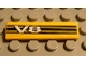 Part No: 2431pb037  Name: Tile 1 x 4 with 'V8' and Black Stripes Pattern (Sticker) - Set 8880