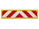 Part No: 2431pb0404 Name: Tile 1 x 4 with Red and White Chevron Danger Stripes Thick, Red in Middle Pattern (Sticker) - Sets 60022 / 60183 Part No: 2431pb0404 Name: Tile 1 x 4 with Red and White Chevron Danger Stripes Thick, Red in Middle Pattern (Sticker) - Sets 60022 / 60183