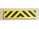 Part No: 2431pb180  Name: Tile 1 x 4 with Black and Yellow Danger Stripes Pattern (Sticker) - Set 7936