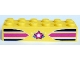 Part No: 2456pb019  Name: Brick 2 x 6 with Dark Blue and Magenta Stripes and Star with White Center Pattern (Sticker) - Set 41346