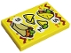 Lot ID: 380853966  Part No: 26603pb233  Name: Tile 2 x 3 with Menu, Number 2, 3, and 5, Taco, Corn Chips, and Burrito Pattern (Sticker) - Set 41701