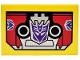 Part No: 26603pb526 Name: Tile 2 x 3 with Cassette Tape with Dark Purple and Silver Transformers Decepticon Logo and Circles on Black and Red Background Pattern (Laserbeak) Part No: 26603pb526 Name: Tile 2 x 3 with Cassette Tape with Dark Purple and Silver Transformers Decepticon Logo and Circles on Black and Red Background Pattern (Laserbeak)