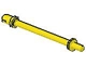 Part No: 2714a  Name: Bar   8L with Stop Rings and Pin (Technic, Figure Accessory Ski Pole) - Rounded End