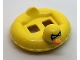Part No: 28421pb01  Name: Minifigure Swim Ring / Floatie Duck Inflatable with Black Batman Mask and Orange Bill Pattern
