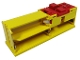 Part No: 2847c00  Name: Electric 9V Battery Box 4 x 14 x 4 Base with Red Buttons and Contact Plate