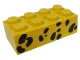 Part No: 3001pb007  Name: Brick 2 x 4 with Black Animal Spots Pattern