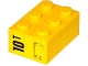 Part No: 3002pb29L  Name: Brick 2 x 3 with '10T' and Hatch Pattern on End Model Left Side (Sticker) - Set 60076