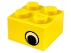 Part No: 3003pe2  Name: Brick 2 x 2 with Eye with White Pattern on Two Sides, Offset