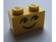 Part No: 3004pb057  Name: Brick 1 x 2 with Eyes and Smile and Eyebrows Pattern