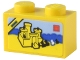Part No: 3004pb292  Name: Brick 1 x 2 with Set 375 / 6075 Castle Pattern (Sticker) - Set 80036