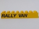 Part No: 3007pb03R  Name: Brick 2 x 8 with 'RALLY VAN' Pattern Model Right Side (Sticker) - Set 5550