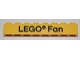 Part No: 3008pb061  Name: Brick 1 x 8 with Black 'LEGO Fan' Text Pattern on front and 'ANNO 1958' Text Pattern on back