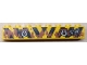 Part No: 3008pb170  Name: Brick 1 x 8 with Mud on Black and Yellow Danger Stripes, Tow Hooks and 'A-113' Pattern (Sticker) - Set 8677