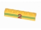 Part No: 3009pb011  Name: Brick 1 x 6 with 2 Green Stripes and Red Number 2 Pattern