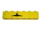 Part No: 3009pb124L  Name: Brick 1 x 6 with Black Airplane Pattern Model Left Side (Sticker) - Set 7891