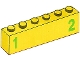 Part No: 3009pb181  Name: Brick 1 x 6 with Green Number 1 on Left and Green Number 2 on Right Pattern (Stickers) - Set 7740