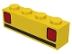 Part No: 3010p09  Name: Brick 1 x 4 with Car Taillights Pattern (Basic)