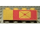 Part No: 3010pb026  Name: Brick 1 x 4 with Envelope on Red Background Pattern, Right Side