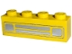 Part No: 3010pb035d  Name: Brick 1 x 4 with Car Grille Chrome Pattern (Debossed Print)