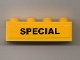 Part No: 3010pb067  Name: Brick 1 x 4 with Black 'SPECIAL' Pattern (Sticker) - Set 7900