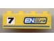 Part No: 3010pb104R  Name: Brick 1 x 4 with Black '7' and 'ENgyne' Pattern Model Right side (Sticker) - Set 8124
